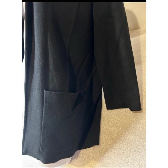 Peck & Peck Women's Black Blazer Jacket Open Front Sz Medium. Pockets. Classy - Picture 3 of 5